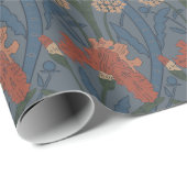 Herbst-William-Morris-Stil-Muster Geschenkpapier (Rolleneckpunkt)