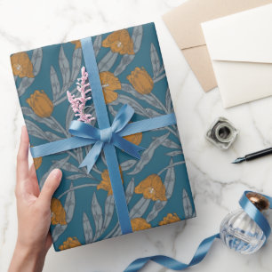 Herbst-William-Morris-Stil-Muster Geschenkpapier