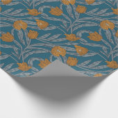 Herbst-William-Morris-Stil-Muster Geschenkpapier (Ecke)