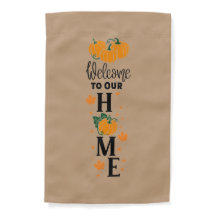 Herbst Willkommen auf unserer Zuhause