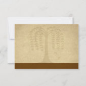 Herbst Willow Tree UAWG RSVP Karte (Rückseite)
