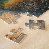Herbst-Windmühlen-Farm-Cottage-Blumenweg Puzzle (Seite)