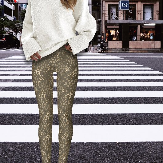 Herbst Winter Botanicals Twigs Leggings