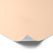 Herbst Winter Color Tender Peach Poster (Ecke)