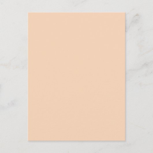 Herbst Winter Color Tender Peach Postkarte (Vorderseite)