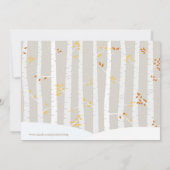 Herbst/Winter-Kinderdusche Einladung (Rückseite)