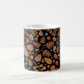 Herbst Winter Pflanze: Vintages Muster Kaffeetasse (Mittel)