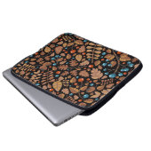 Herbst Winter Pflanze: Vintages Muster Laptopschutzhülle (Vorne Knopf)
