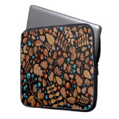 Herbst Winter Pflanze: Vintages Muster Laptopschutzhülle (Vorderseite Links)
