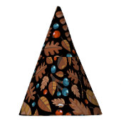 Herbst Winter Pflanze: Vintages Muster Partyhütchen (Rechts)