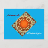 Herbst Winter Transition Postcard Postkarte (Vorderseite)