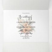 Herbst Winter Wedding Tri-Fold Einladung (Innenseite Mitte)