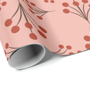 Herbst Winterberry Art Déco Geschenkpapier