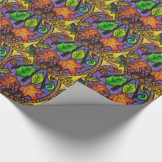 Herbst-/Winterelemente Geschenkpapier (Ecke)