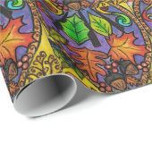 Herbst-/Winterelemente Geschenkpapier (Rolleneckpunkt)
