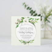 Herbst Winterwald Bohemisch BOHO Wasserfarbe Einladung (Stehend Vorderseite)