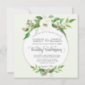 Herbst Winterwald Bohemisch BOHO Wasserfarbe Einladung (Vorderseite)