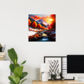 Herbst wird Winter Poster (Heimbüro)