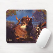 Herbst-Wolf Mousepad (Mit Mouse)