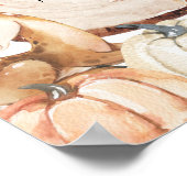 Herbst Woodland Girl Babies sind Sweet Baby Shoote Poster (Ecke)