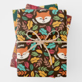 Herbst Woodland Herbst Fowl Pumpkin Geschenkpapier Set (Beispiel)