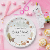 Herbst Woodland Tiere Herbst Kinderdusche Pappteller (Party)