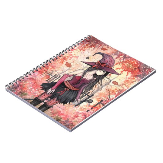 Herbst-Woods-Hexenbuch Notizblock (Linke Seite)