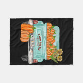 Herbst Y'all Truck Pumpkin Sonnenblumen Herbst Her Fleecedecke (Vorderseite (Horizontal))
