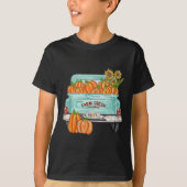 Herbst Y'all Truck Pumpkin Sonnenblumen Herbst Her T-Shirt (Vorderseite)