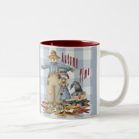 Herbst-Zeit Zweifarbige Tasse (Rechts)