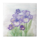 Herbst-Zirkus-und Kunst-Deko-Iris Fliese (Vorderseite)