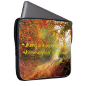 Herbst-Zitat Laptopschutzhülle (Vorne Rechts)