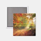 Herbst-Zitat Magnet (Vorderseite/Rückseite)