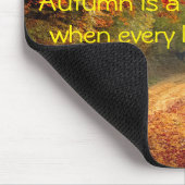 Herbst-Zitat Mousepad (Ecke)