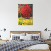 Herbst-Zuhause-Geschenke | Rote Ahorn-Blätter Leinwanddruck (Insitu (Schlafzimmer))