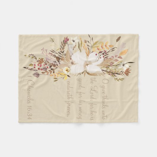 Herbst-Zuhause-SammlungScriptureThrow Fleecedecke (Vorderseite (Horizontal))