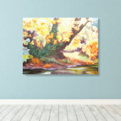 Herbst zum Darent 1999 Leinwanddruck (Insitu (Holzboden))