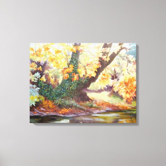 Herbst zum Darent 1999 Leinwanddruck (Vorderseite)