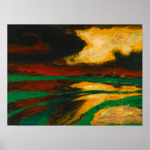 Herbstabend Emil Nolde Poster