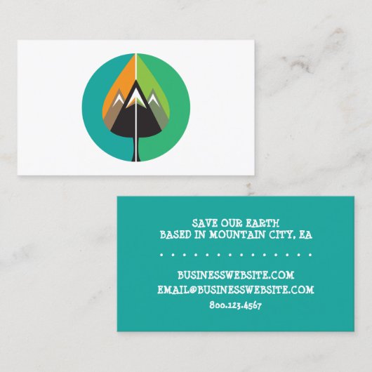 Herbstabenteuer Visitenkarte (Vorne/Hinten)