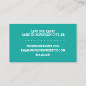 Herbstabenteuer Visitenkarte (Rückseite)