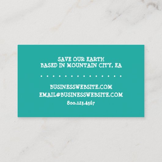 Herbstabenteuer Visitenkarte (Rückseite)