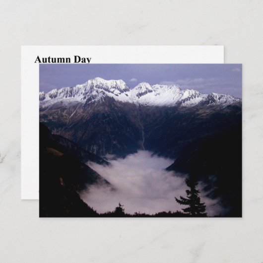 HERBSTAG POSTKARTE (Vorne/Hinten)