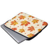 Herbstahornblätter-Fallmuster Laptopschutzhülle (Vorne Knopf)