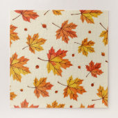 Herbstahornblätter-Fallmuster Puzzle (Horizontal)