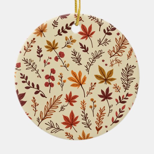 Herbstakrylornament Keramik Ornament (Vorne)