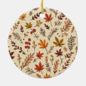 Herbstakrylornament Keramik Ornament (Hinten)