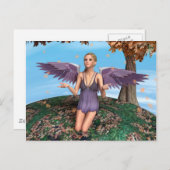 Herbstankgel Postkarte (Vorne/Hinten)