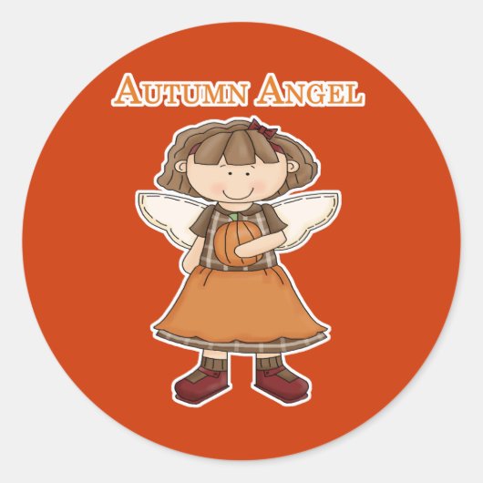 Herbstankgel Runder Aufkleber (Vorderseite)