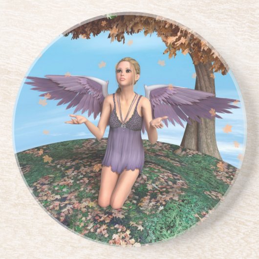 Herbstankgel Sandstein Untersetzer (Vorne)